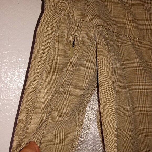 NWT HANG TEN Walking/Board Shorts Men’s Size 34 Khaki Micro Plaid - Picture 6 of 8